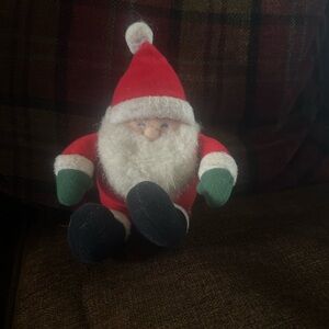 Vintage Festive Santa Plush Toy